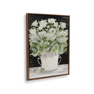«Farmhouse Geraniums» par Cindy Jacobs, reproduction d'art