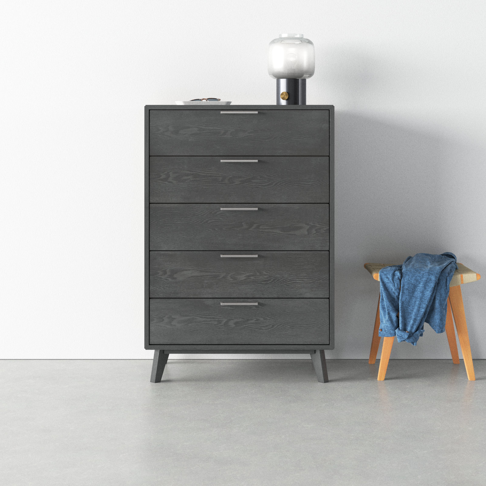 Glow 5 - Drawer Dresser, Gray Wash