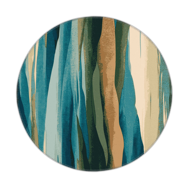 Horizon Drift Indoor And Outdoor Area Rug, Round 5'