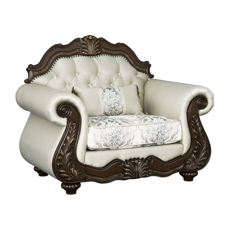 Chaise en tissu Pierce avec coussin