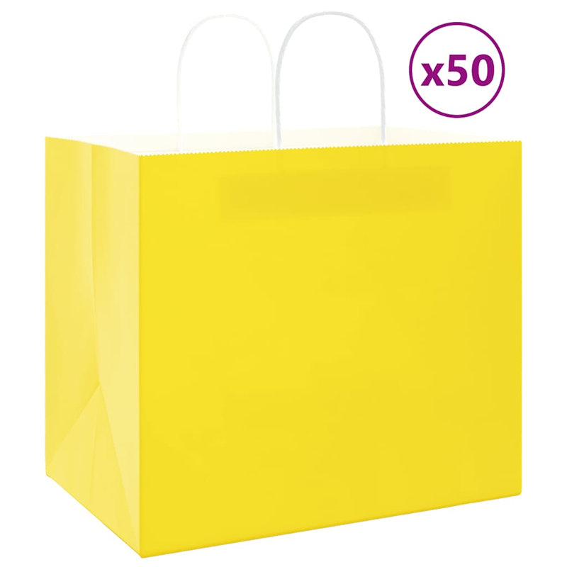 Cailie Gift Wrap Storage, Yellow, 28cm H x 32cm W x 22cm D