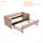 Velvet Daybed, Sturdy Wooden Bed Frame, Diamond Grid Pull-Out Design, For Bedroom, Living Room Furniture-1969238393
