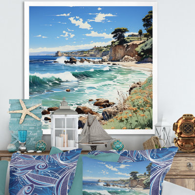 Plage contrastée pointillisme II