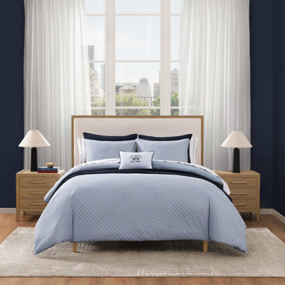 Ensemble d'édredon réversible bleu Tommy Hilfiger