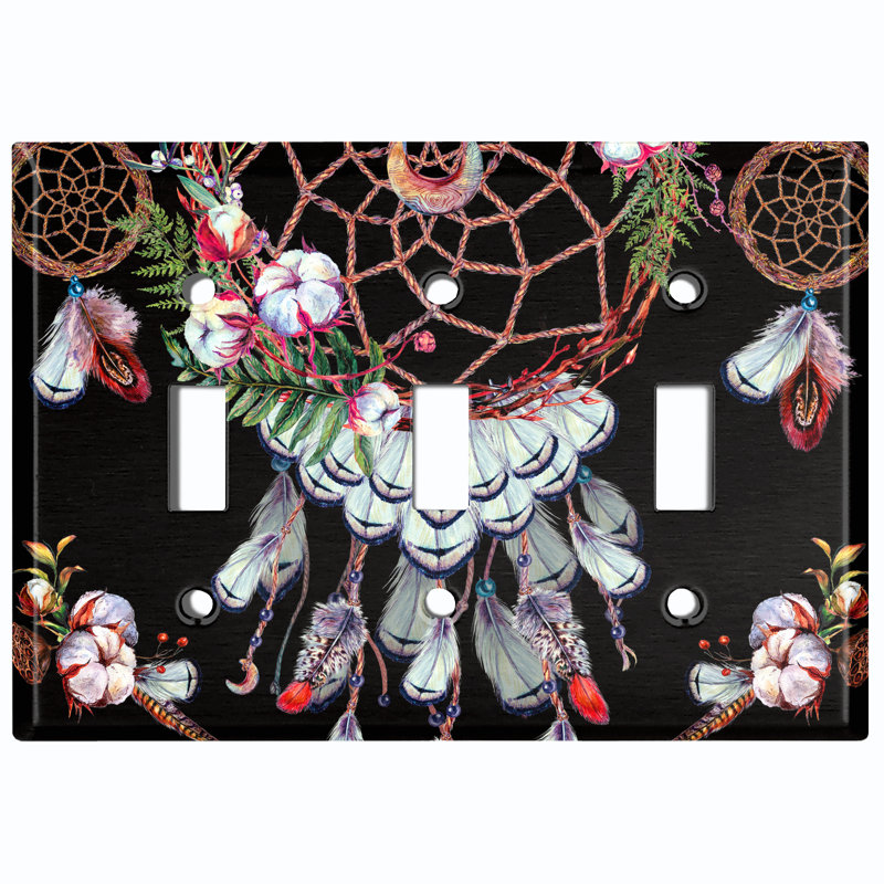 Landscape & Nature 3 - Gang Toggle Light Switch Standard Wall Plate