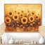 Tournesols brun récolte lueur II - tournesols, art mural-106123546-150263149-106123532
