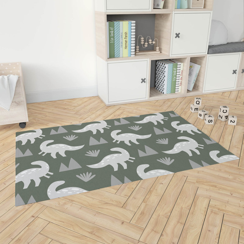 Tapis de jeu Dino Saw Kids, Rectangulaire 3 pi x 5 pi