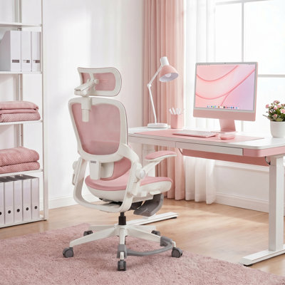 Cablady S2 Ergonomic Office Chair in Pink