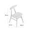 Leia 43 cm H Faux Leather Ladder Back Parsons Chair-15811567