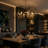 Aldrena 8-Light Oversized Dimmable Geometric Candle-Style Chandelier
