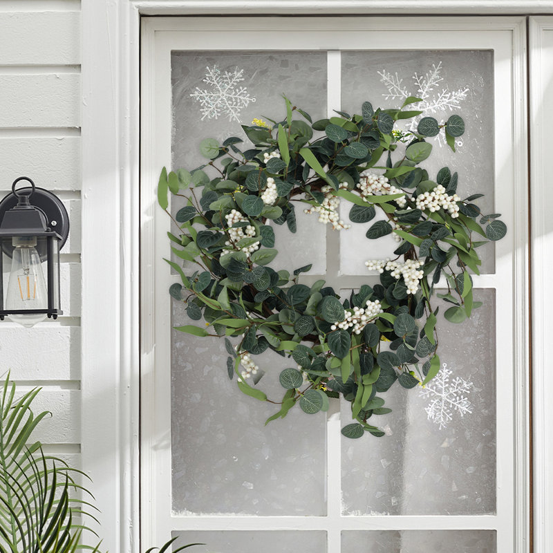 Faux Eucalyptus 55cm Wreath
