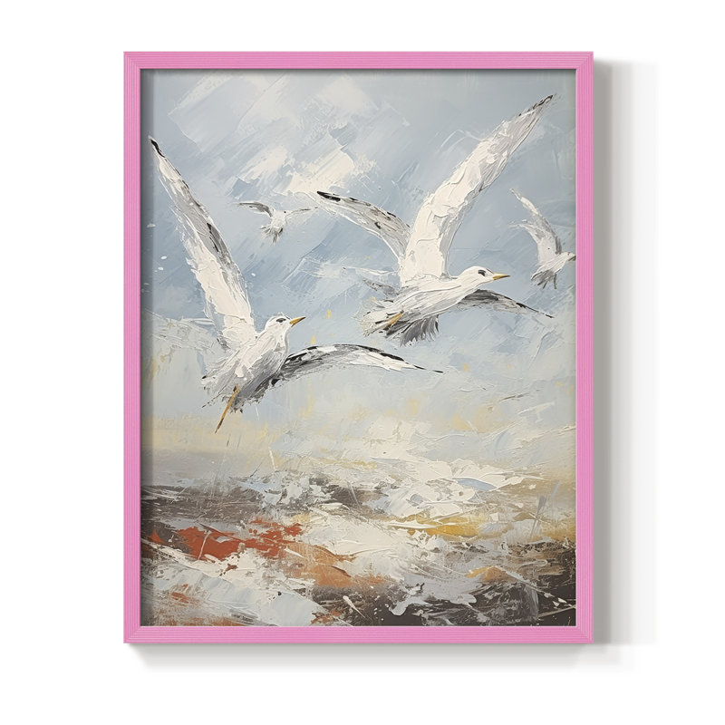 NAUTICAL Series CDXLI, reproduction d'art encadrée - bois massif, H 30 po x l 24 po, Rose