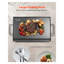 Plaque de cuisson en acier au carbone avec poignées amovibles, 61 x 41 cm, universelle, pour barbecue à gaz et camping