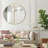 Round Metal Flat Wall Mirror (Set of 2)-102402137-102402138