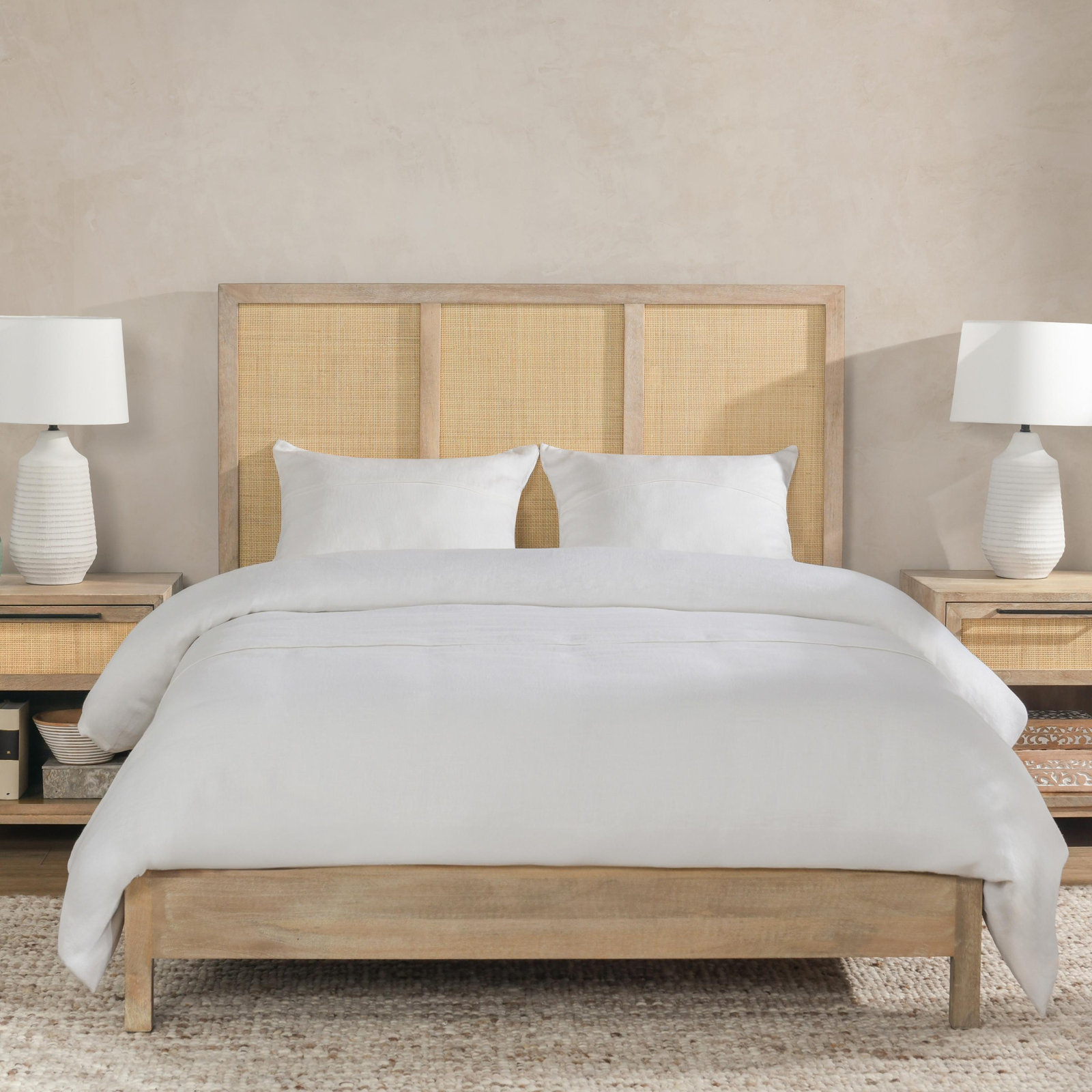 Cara Cane Bed, Queen