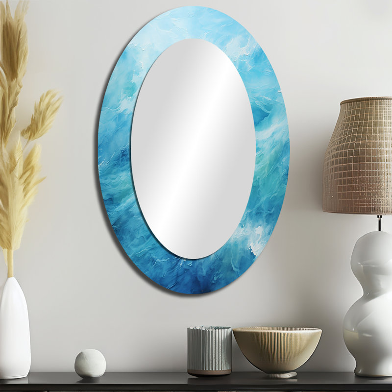 Miroir mural azur bleu lagon bleu azur, 36 po x 24 po