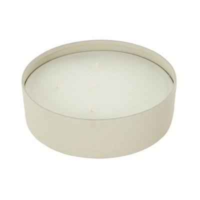 Cole And Grey Metal Tropical Fruit Medley Scented Textured 59Oz 5 Wick Candle With White Wax