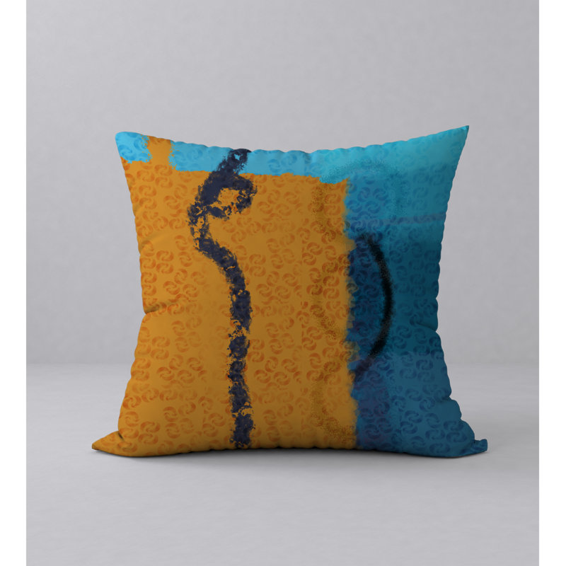Housse de coussin décorative carrée et insert, 18 po x 18 po