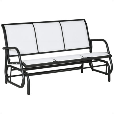 Banc oscillant pour 3 personnes Outsunny