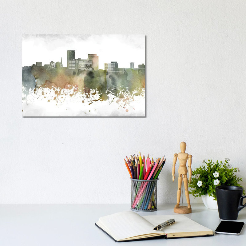 Lexington Skyline 1 Piece Wrapped Canvas Painting, 20.32 cm H x 30.48 cm W