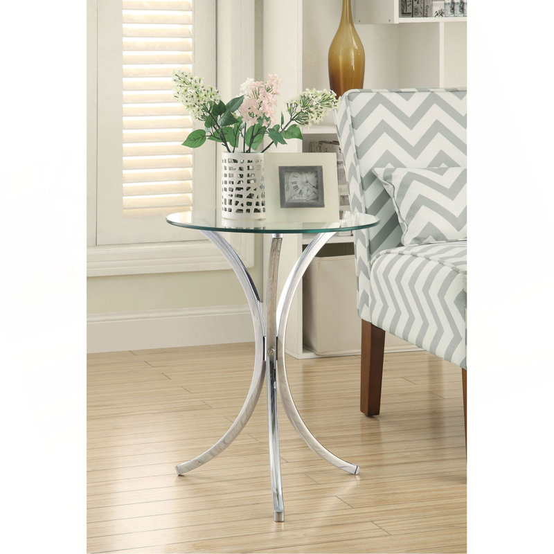 Claudia Chrome Side Table
