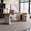 Bureau double caisson en L en bois massif clair avec tiroirs-705068840-705068845