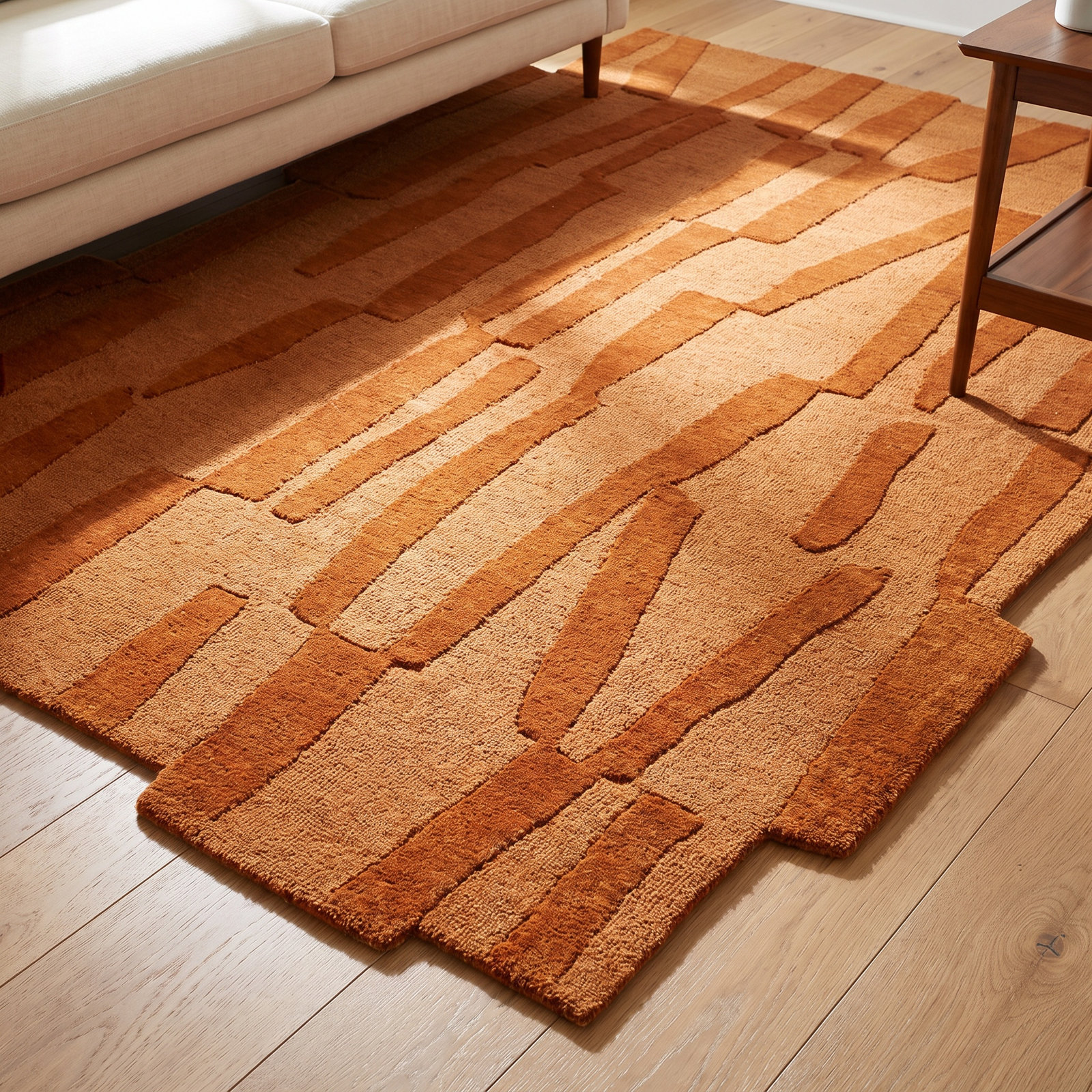 Loretto Hand-Loomed Abstract Rug, Novelty 5'7" x 6'