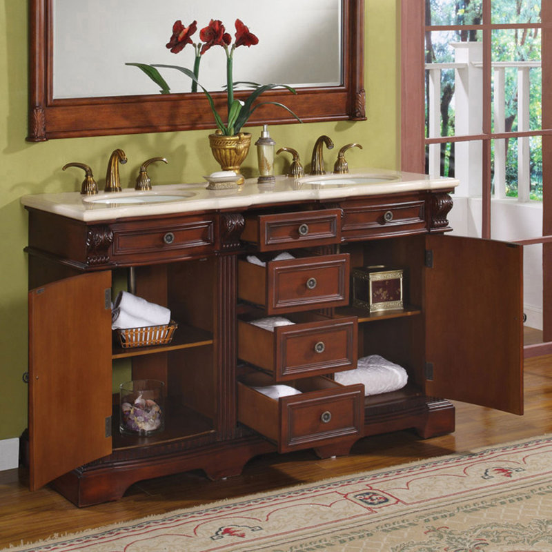 Ensemble de meuble-lavabo double 58 po Bradley