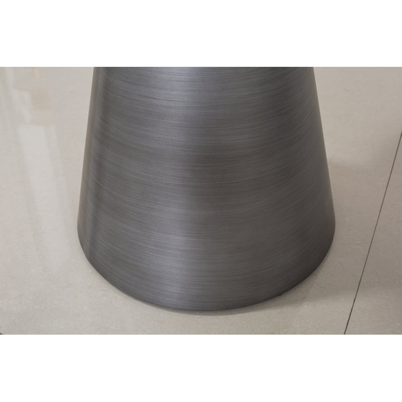 Table de bout Maybeth, 17"H x 15"W, Argent