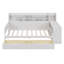 Lit de jour simple de style moderne avec tablettes de rangement, lit multifonctionnel avec deux tiroirs de rangement-1658613791