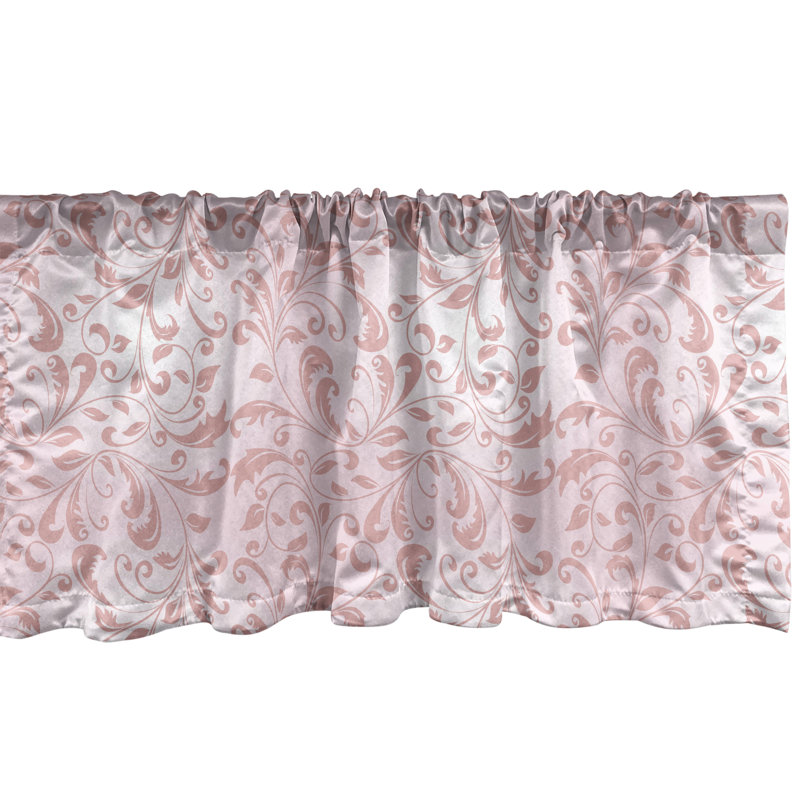 Ensemble de 2 cantonnières Ambesonne Damask, L 54 po x L 12 po