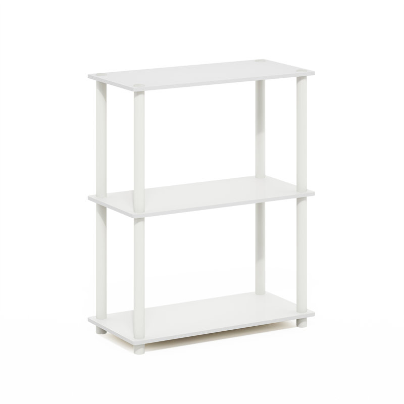 Étagère de rangement à 3 niveaux Malcom Toolless, Blanc / blanc