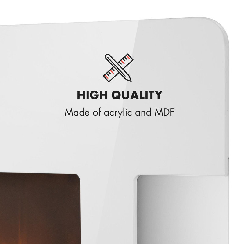 Klarstein 91cm W Electric Fireplace, White