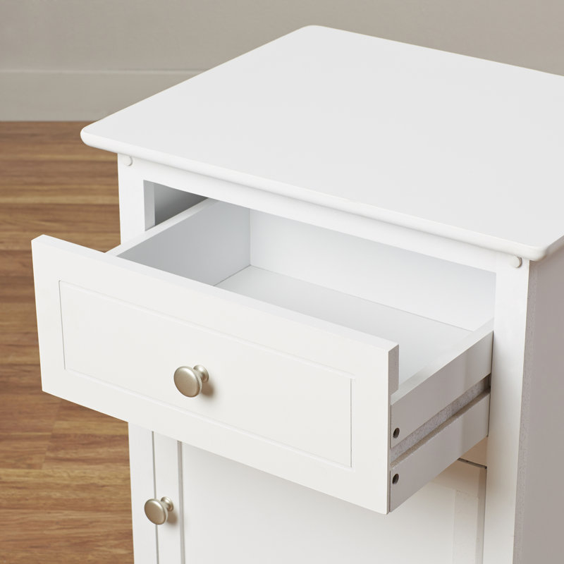 Grande armoire de rangement 15 po Taryn, Blanc