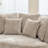 Upholstered Oversized Slipcovered Accent Chenille Barrel Chair Round Sofa Chair-2011969538