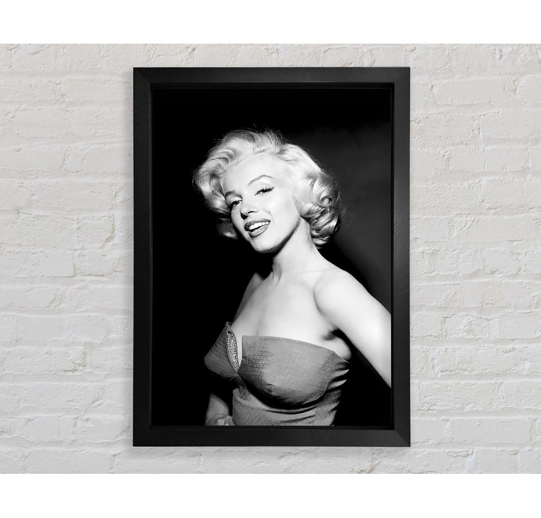 Marilyn Monroe Lächeln - Einzelner Bilderrahmen Kunstdrucke