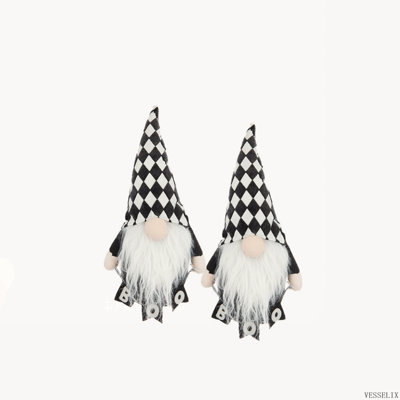 Ensemble de 2 décorations de gnome en tissu, 8,3 x 4,7 x 15,7 pouces pour Halloween