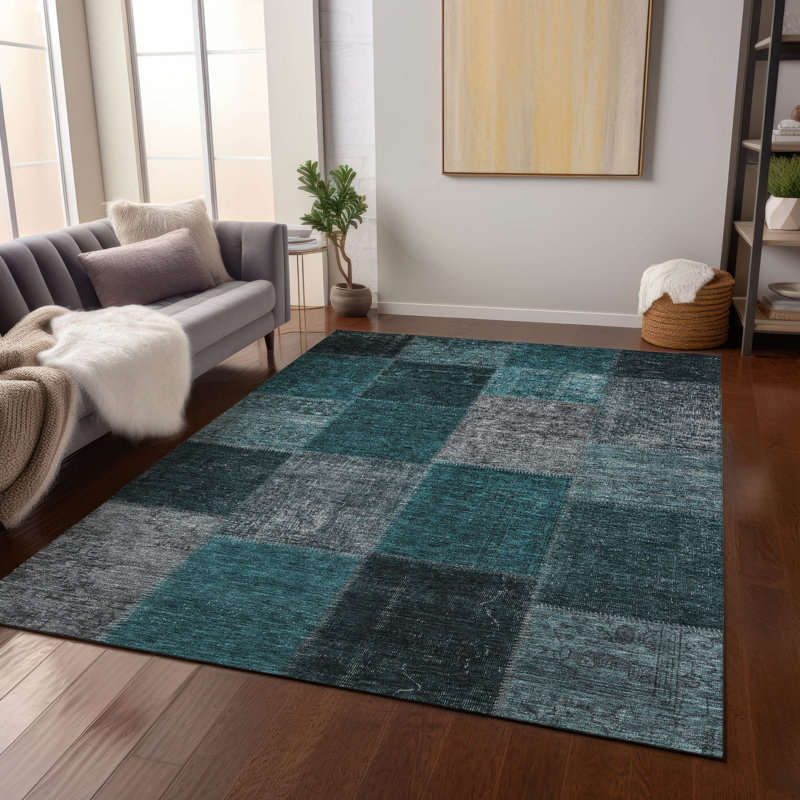 Tapis intérieur / extérieur Ayush, Rectangle 5 pi x 7 pi 6 po