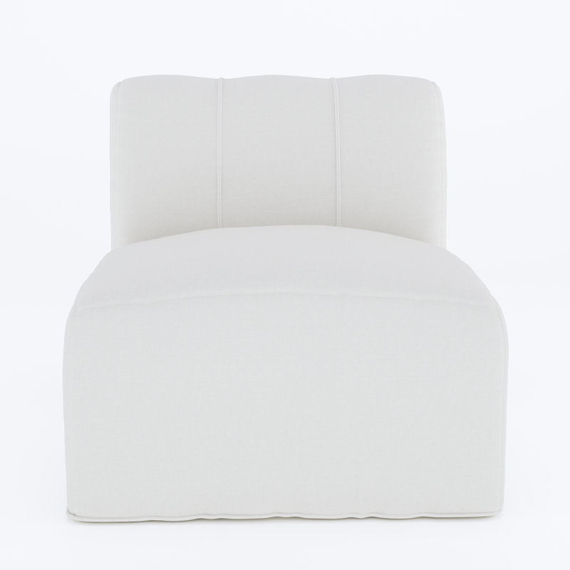 Chaise de patio Praia Sunbrella®, Tissu blanc Sunbrella®