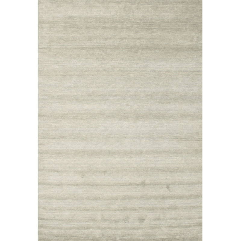 Tapis contemporain gris / blanc, Rectangle 7 pi x 9 pi