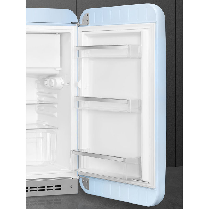 SMEG Réfrigérateur noir 21,44 po 4,48 pieds cubes Energy Star, Bleu pastel, Oui