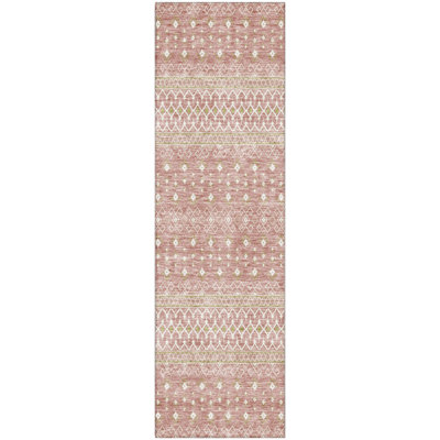 Premium Machine Washable Prisco Blush Rug