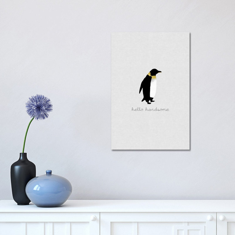 Hello Handsome 1 Piece Wrapped Canvas Wall Art, 45.72cm H x 30.48cm W x 1.91cm D
