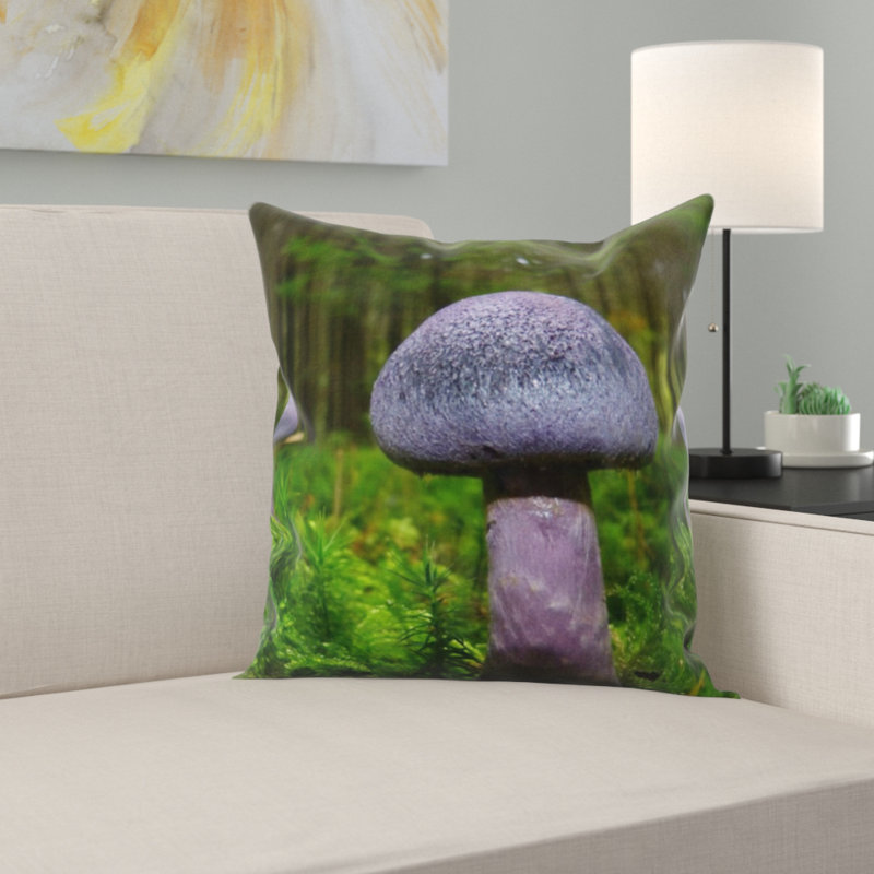 Housse et insert de coussin carré Mushroom