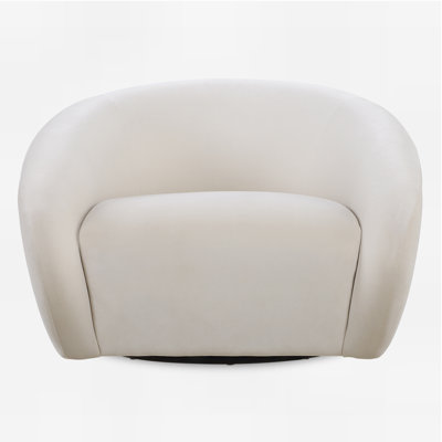 Brayden Studio® Ignaat Cream Swivel Chair