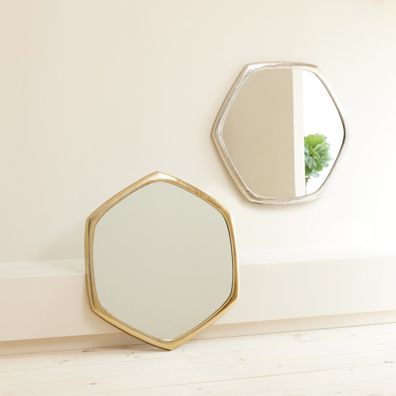 Hexagon Aluminium Mirror