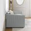 Lit de jour simple avec canapé-lit tapissier, avec rayures verticales, tissu en lin, gris (82,5 po x 43 po x 30 po)-1233525933