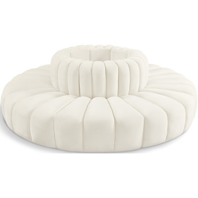 Hite Upholstered Curved Sectional Reversible