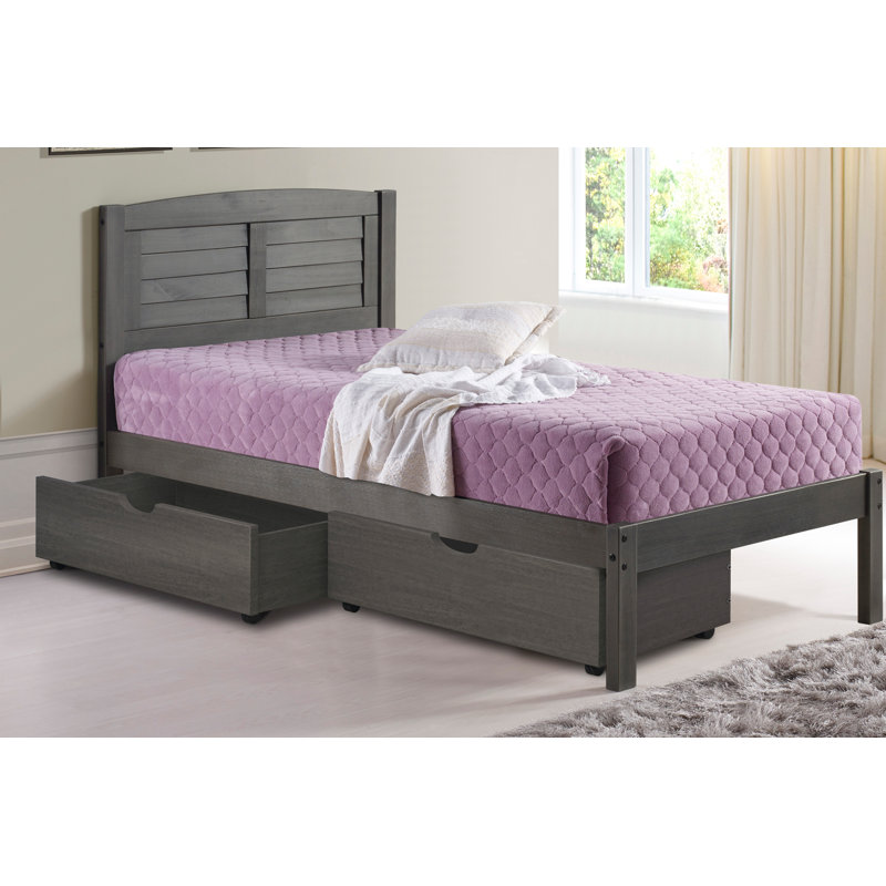 Hagen Solid Wood Platform Bed, Twin