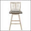 Ensemble de 2 chaises pivotantes à hauteur de comptoir en bois d'hévéa durable avec rotation à 360 degrés pour plus de confort et de style